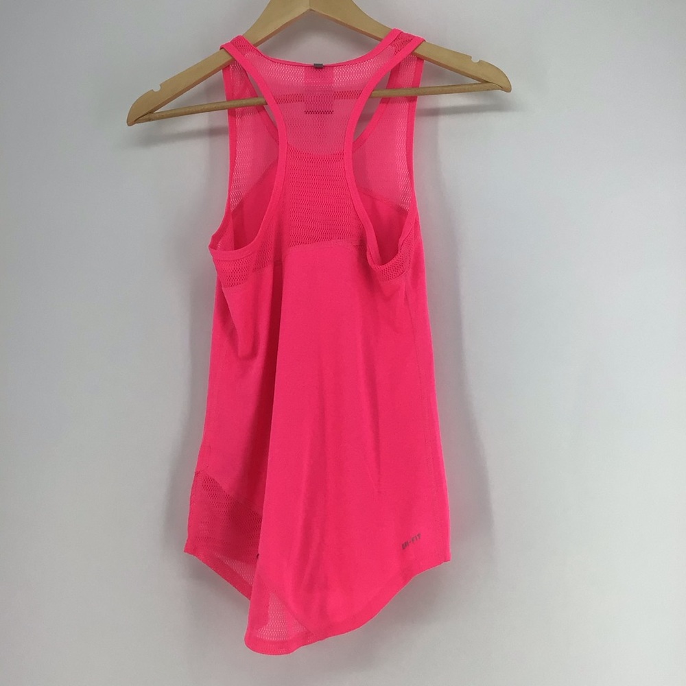 Nike Dri-Fit Pink Racerback Mesh Athletic Tank Top - Picture 2 of 5